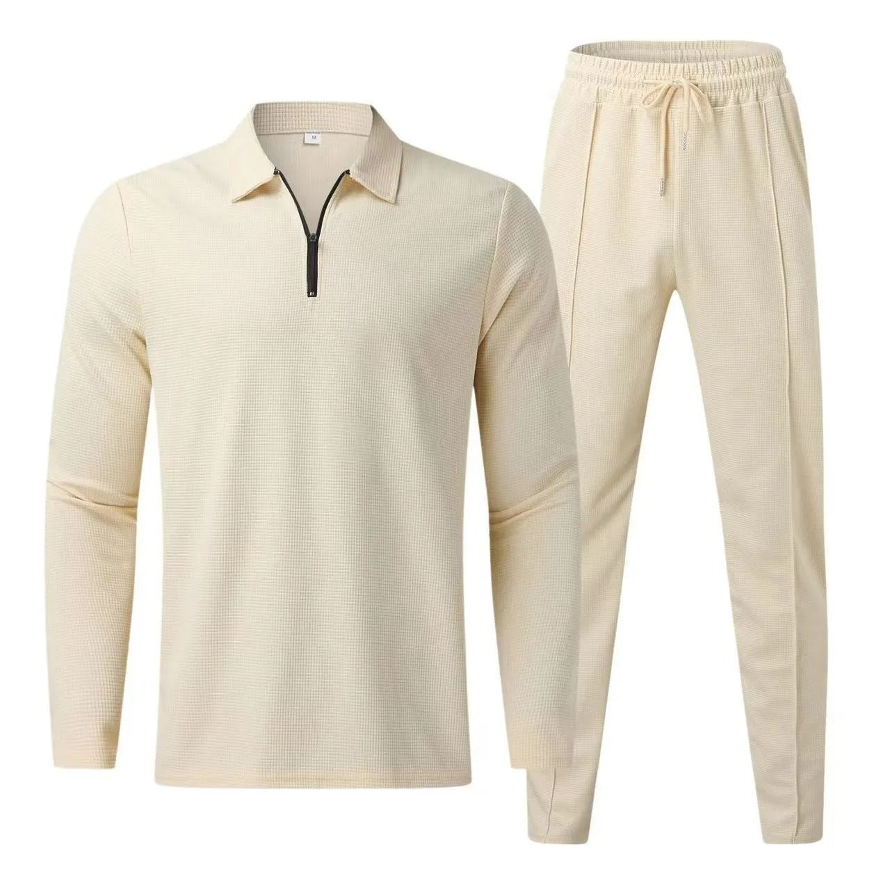 European Casual Sports Men's Waffle Tracksuit